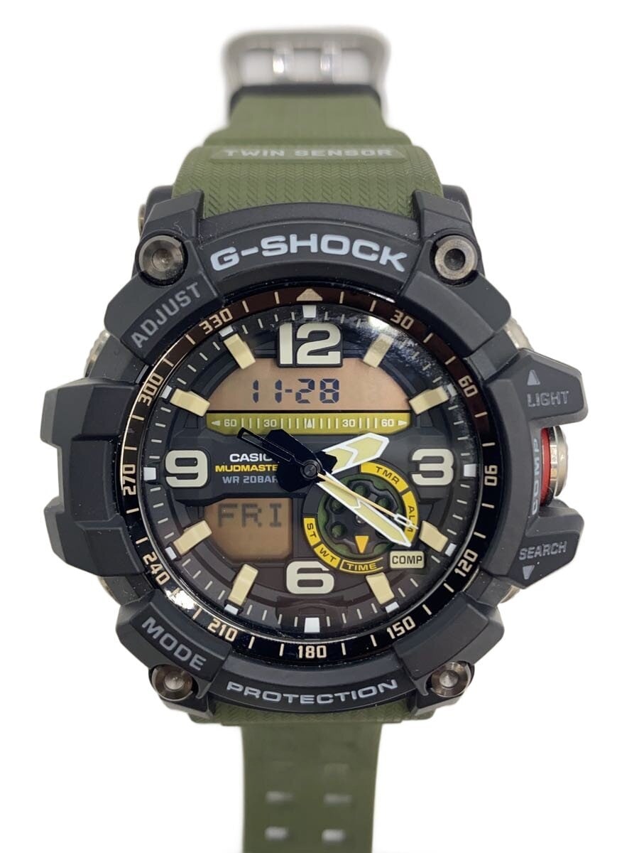 CASIO / クォーツ腕時計・G-SHOCK/デジアナ/ラバー/BLK/KHK