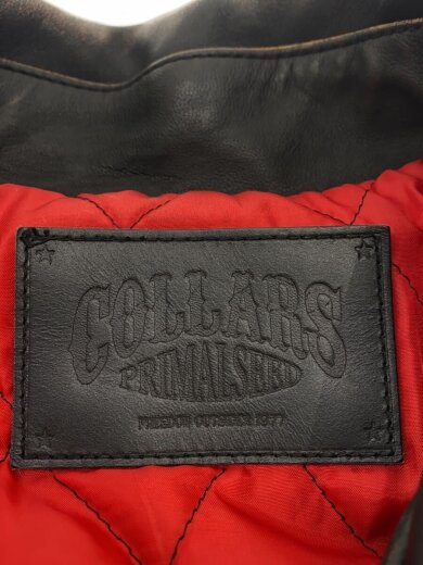 画像：COLLARSダブルライダースジャケット/L/馬革/BLK/CLS-JK-0061//3