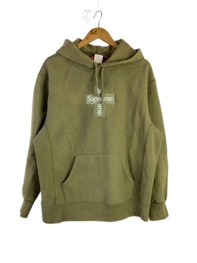 商品画像：20AW/Cross Box Logo Hooded Sweatshirt/パーカー/L/コットン/KHK 1