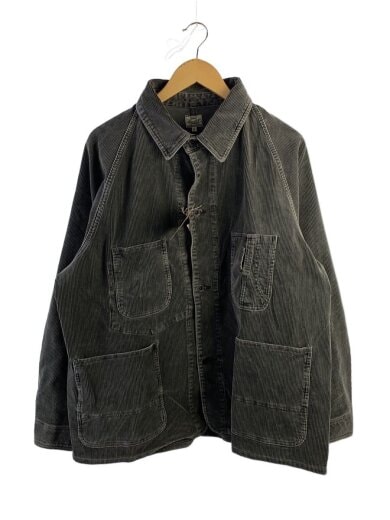 商品画像：9W CORDUROY WORK COAT/ジャケット/L/コーデュロイ/GRY/無地/GL15738 1