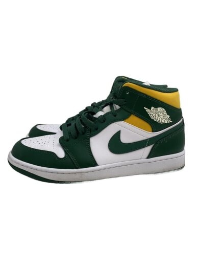 商品画像：AIR JORDAN 1 MID_エアジョーダン 1 ミッド/28cm/GRN/レザー 1