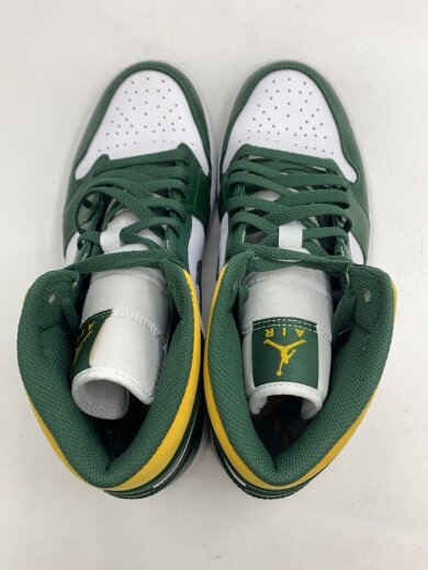 商品画像：AIR JORDAN 1 MID_エアジョーダン 1 ミッド/28cm/GRN/レザー 3