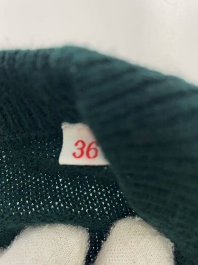 商品画像：ニット・セーター(薄手)/36/ウール/GRN/無地/Uh42-117-02 4