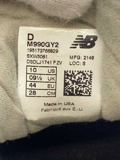 商品画像：M990/グレー/28cm/GRY/スウェード/全体的に汚れ使用感有 5