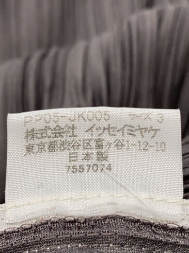 商品画像：ハイネックプリーツカットソー/3/ポリエステル/GRY/無地/PP05-JK005// 3