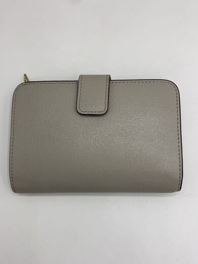 商品画像：2つ折り財布/レザー/GRY/レディース 2