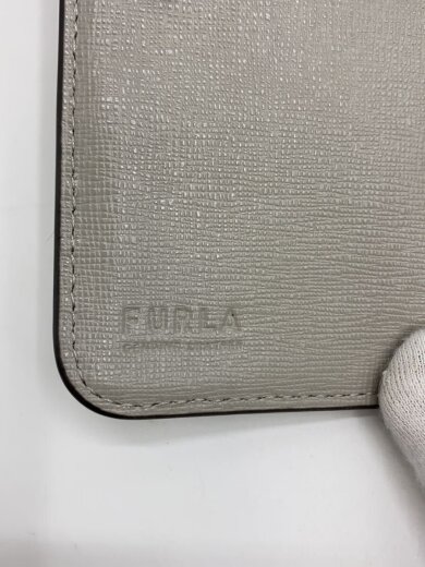 商品画像：2つ折り財布/レザー/GRY/レディース 3