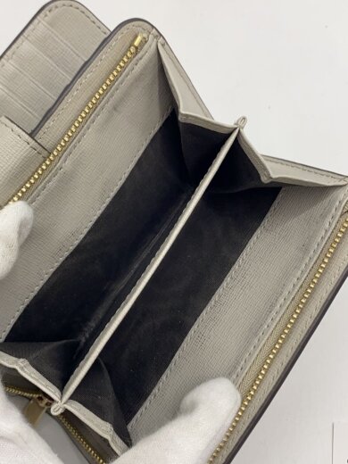 商品画像：2つ折り財布/レザー/GRY/レディース 5