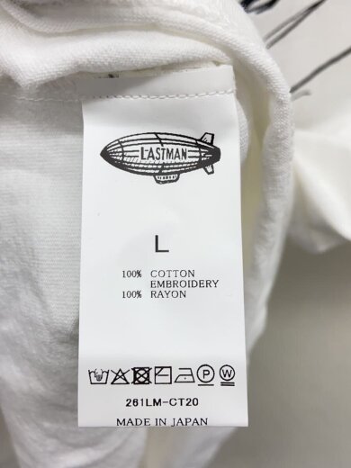 商品画像：LASTMAN/Tシャツ/L/コットン/WHT/261LM-CT20// 4