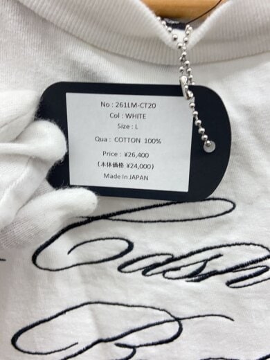 商品画像：LASTMAN/Tシャツ/L/コットン/WHT/261LM-CT20// 9