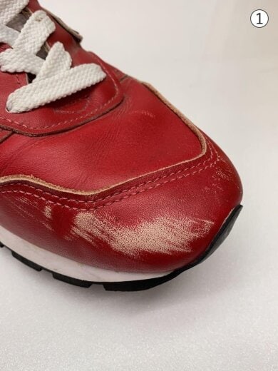 商品画像：ローカットスニーカー/27cm/RED/レザー/M996NCA// 7