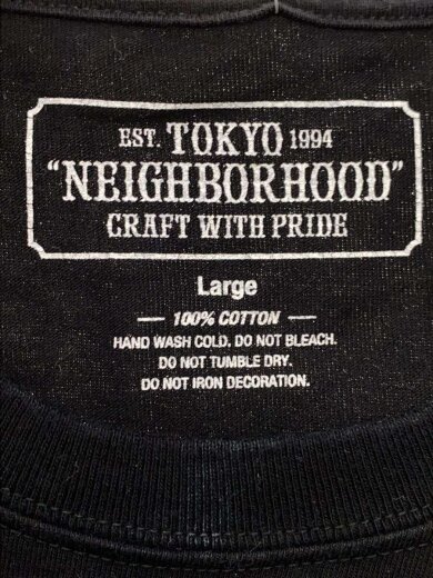 商品画像：Tシャツ/L/コットン/BLK 3