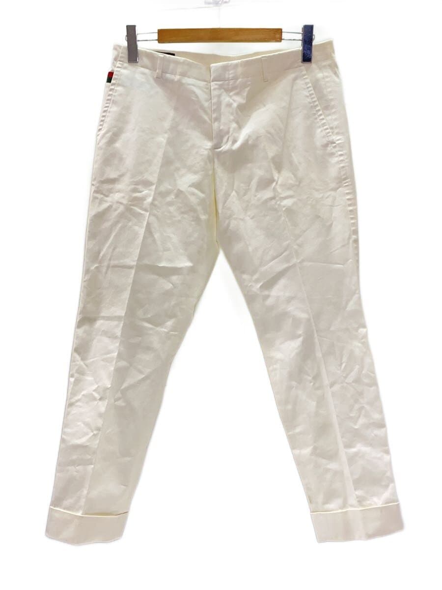 GUCCI / ストレートパンツ/50/コットン/WHT/347479 Z4368