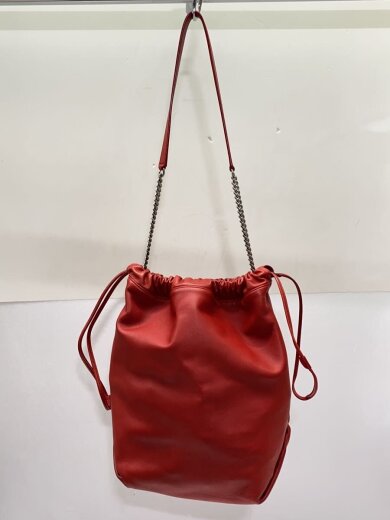 商品画像：Teddy Bucket Bag Leather /レザー/RED/YSL 538447・1218 3