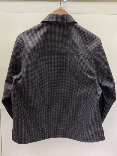 商品画像：ツイードライクブルゾン/46/ポリエステル/BLK/チェック/BL06203 2