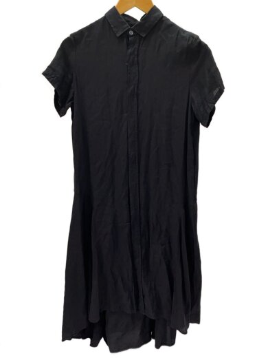 商品画像：フレア半袖シャツワンピース/2/--/BLK/YJ-D53-228 1