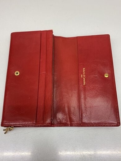 商品画像：長財布/レザー/RED/無地/レディース 4
