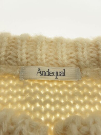 商品画像：Andequal/gold button puff sleeve knit/FREE/アクリル/CRM/A25FW010// 3