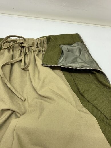 商品画像：ドローストリングワイドウールパンツ/1/ウール/KHK/144541001 3