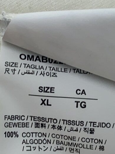 商品画像：長袖Tシャツ/XL/コットン/WHT/プリント/OMAB022R20185006 4