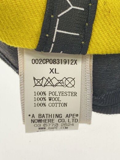 商品画像：キャップ/7 3/4/ポリエステル/YLW/メンズ 6