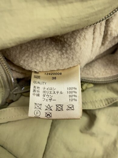 商品画像：ダウンジャケット/36/ナイロン/BEG/12420006/タグ付属 4
