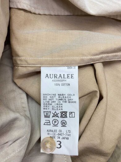 商品画像：WASHED FINX HERRINGBONE HALF SL/3/コットン/BEG/ヘリンボーン/A22SS02FH// 4