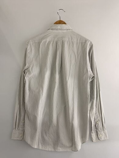 商品画像：長袖シャツ/M/コットン/WHT/ストライプ// 2