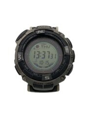 ソーラー腕時計・PROTREK/デジタル/SLV/SLV