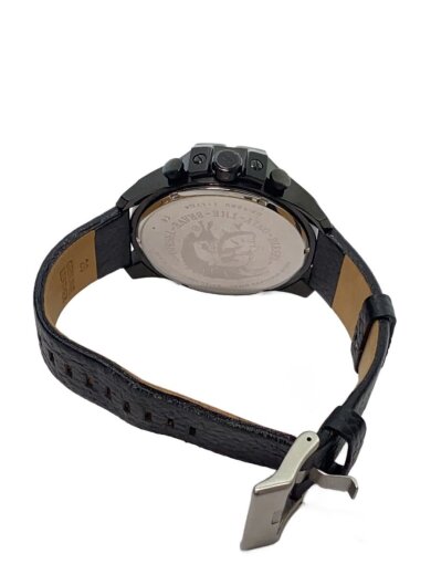 商品画像：クォーツ腕時計/アナログ/レザー/BLK/BLK/SS/DZ-4283 4