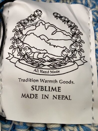 商品画像：ニットキャップ/--/コットン/BLU/レディース/SB251-0425 4