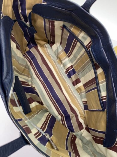 商品画像：トートバッグ/レザー/NVY/無地 6