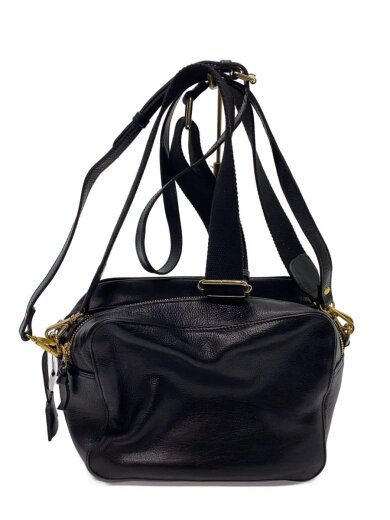 商品画像：ショルダーバッグ/レザー/BLK/無地 1