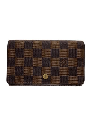 商品画像：ポルト・モネ・ビエ・トレゾール_ダミエ・エベヌ/PVC/BRW/レディース 1