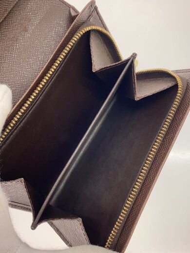 商品画像：ポルト・モネ・ビエ・トレゾール_ダミエ・エベヌ/PVC/BRW/レディース 5