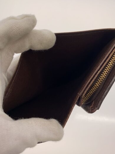 商品画像：ポルト・モネ・ビエ・トレゾール_ダミエ・エベヌ/PVC/BRW/レディース 6