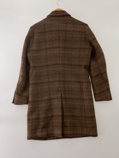商品画像：コート/S/カシミア/BRW/チェック/GY70 2