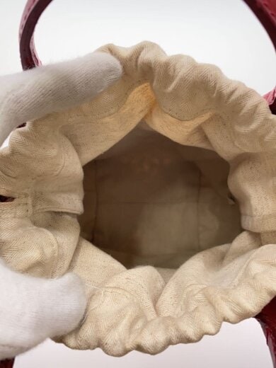 商品画像：サスティナブルカットワークポシェット/ショルダーバッグ/レザー/レッド// 5