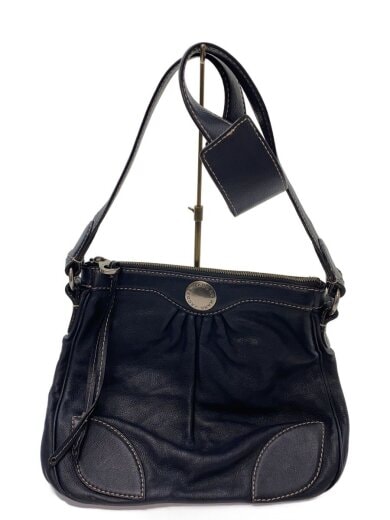 商品画像：ショルダーバッグ/レザー/NVY 1