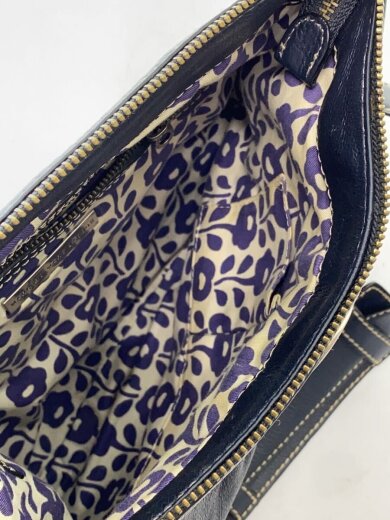 商品画像：ショルダーバッグ/レザー/NVY 6