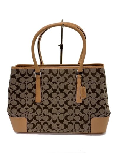 商品画像：シグネチャートートバッグ/コットン/BEG/総柄/6086 1