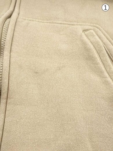 商品画像：ジップパーカー/3/コットン/BEG/JUX4801 6