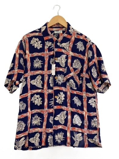 商品画像：アロハシャツ/L/レーヨン/BLK/総柄/SS30460// 1