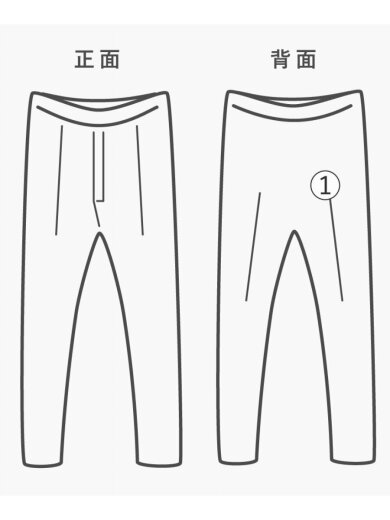 商品画像：ボトム/1/ウール/BLK/無地/11251461218 7