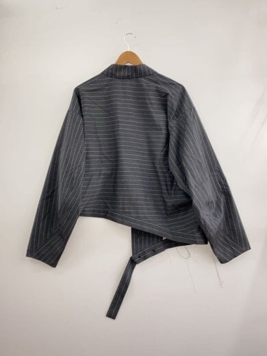 商品画像：25SS/Striped Slash Over Jacket/M/ウール/GRY/ストライプ/MV-Y02-110 2