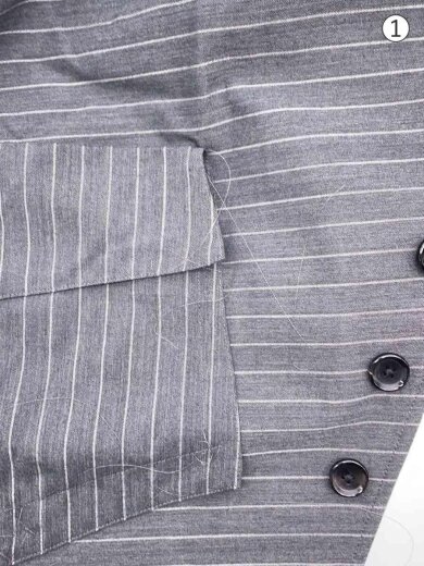 商品画像：25SS/Striped Slash Over Jacket/M/ウール/GRY/ストライプ/MV-Y02-110 6