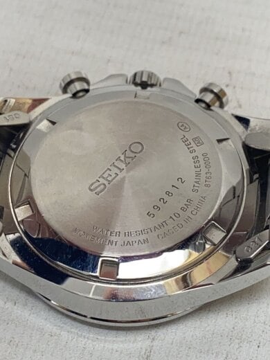 商品画像：腕時計/アナログ/BLK/SLV/8T63-00D0 3