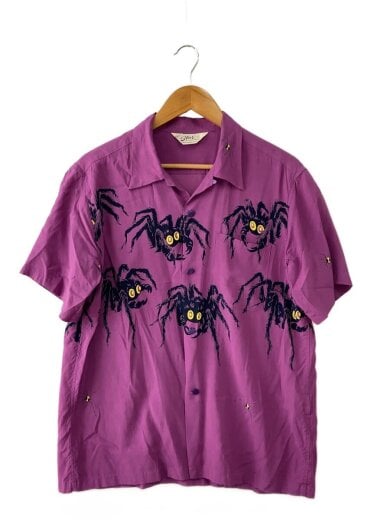 画像：STAR OF HOLLYWOOD半袖シャツ/M/レーヨン/PUP/総柄/SH388731