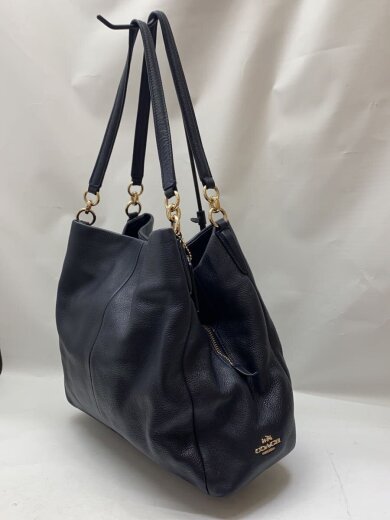 商品画像：ショルダーバッグ_オールレザー/レザー/NVY/無地 2