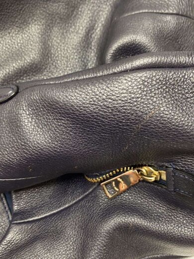 商品画像：ショルダーバッグ_オールレザー/レザー/NVY/無地 8